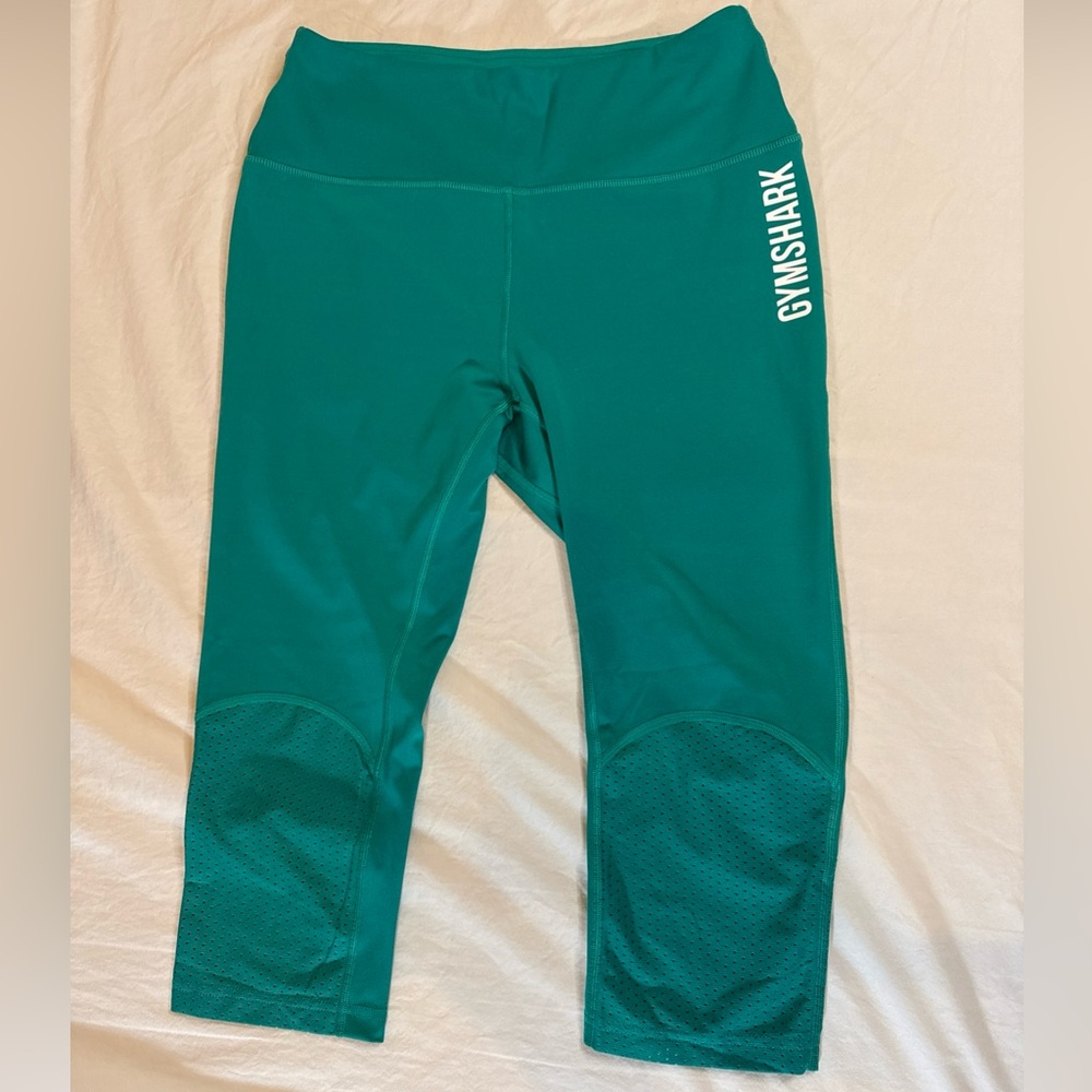 GYMSHARK Women's SIZE M Pulse Capri Leggings Green